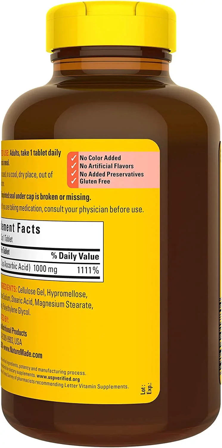 Nature Made Vitamin  1000 mg, Dietary Supplement for Immune Support, 300 Tablets, 300 Day Supply