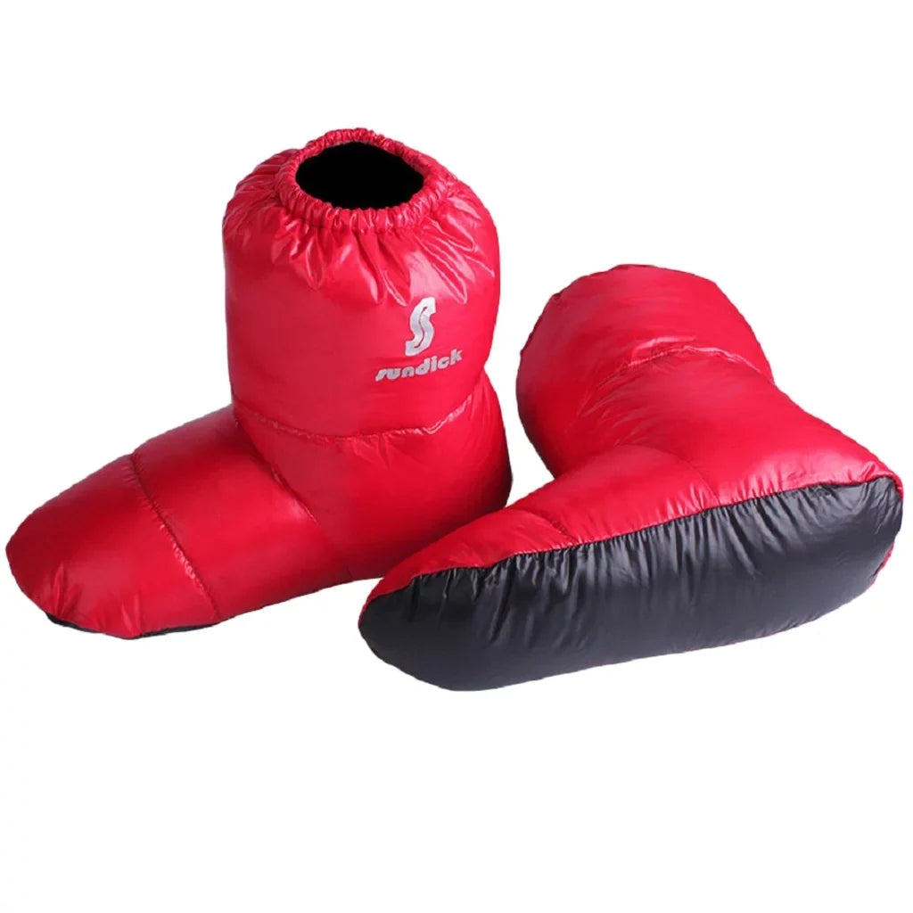 Duck Down Booties Camping Cabin Slippers Water Warm Long ,