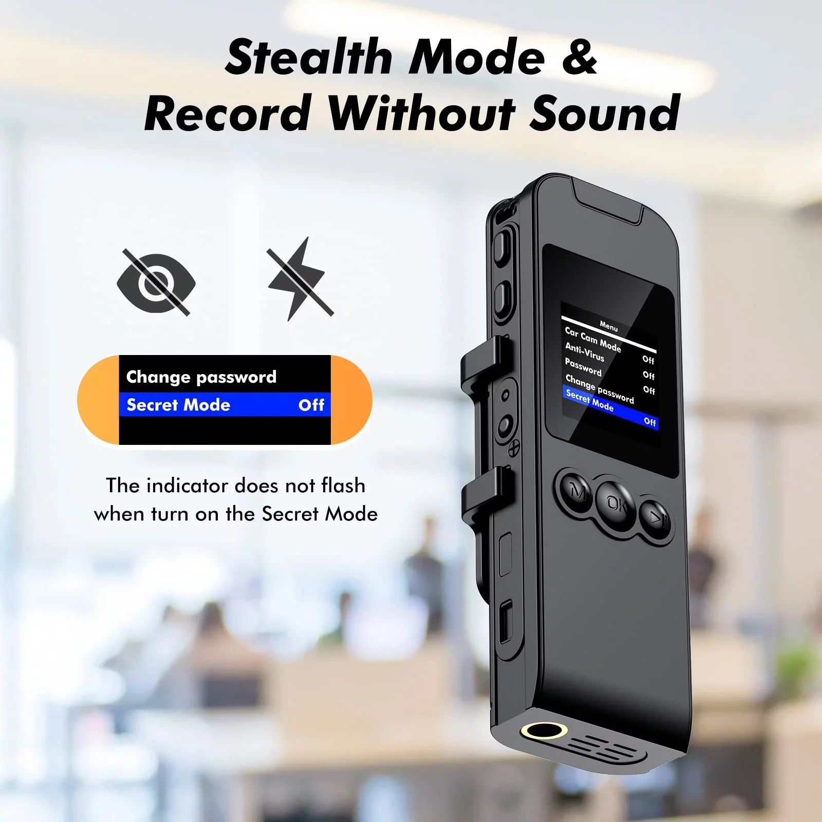 Losfom  WiFi Body Camera, 1296P Body Worn Camera with Audio and Video Recording (Only Camera)