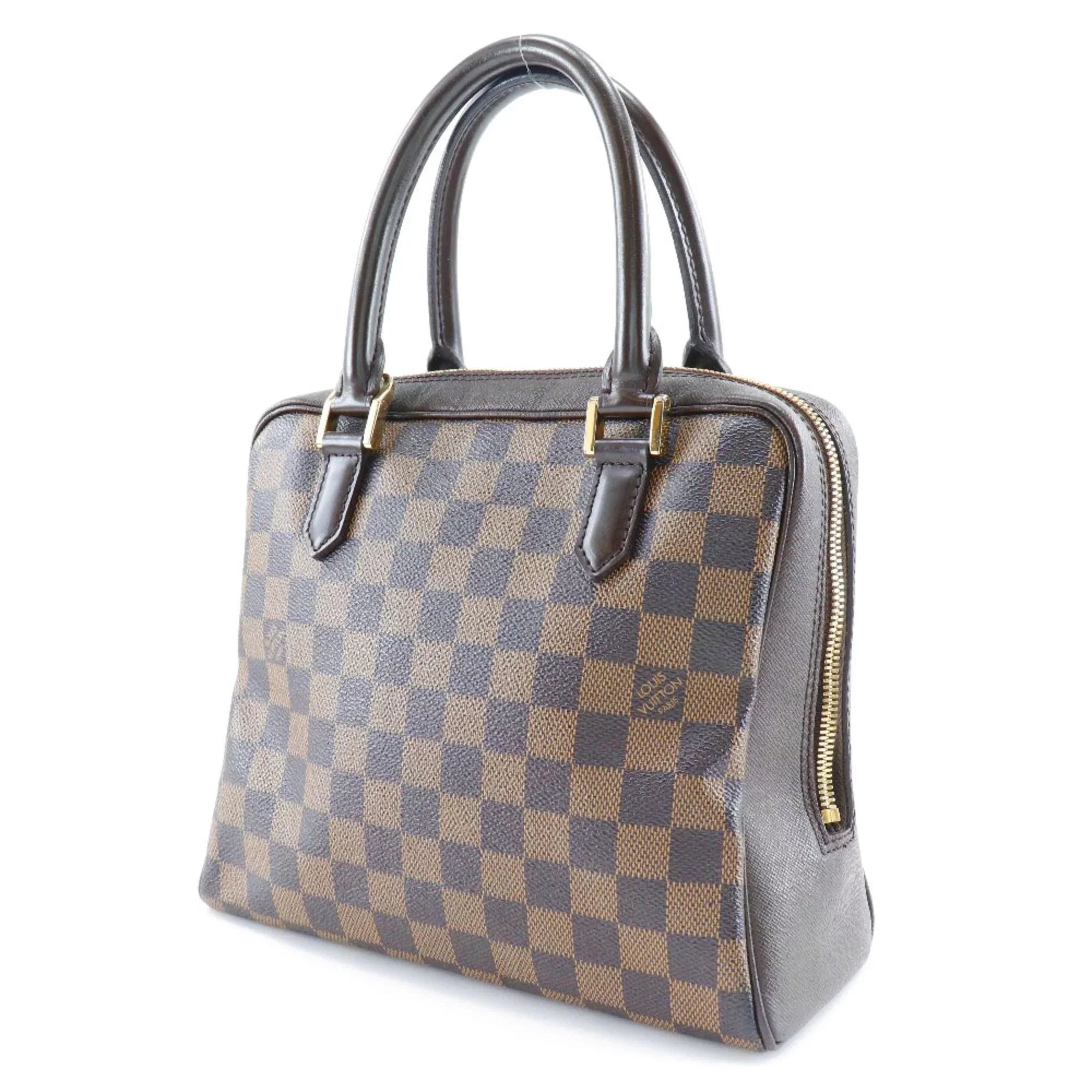 Pre-Owned   Louis Vuitton Brera Handbag  Damier Canvas Brown  Women's (Good)