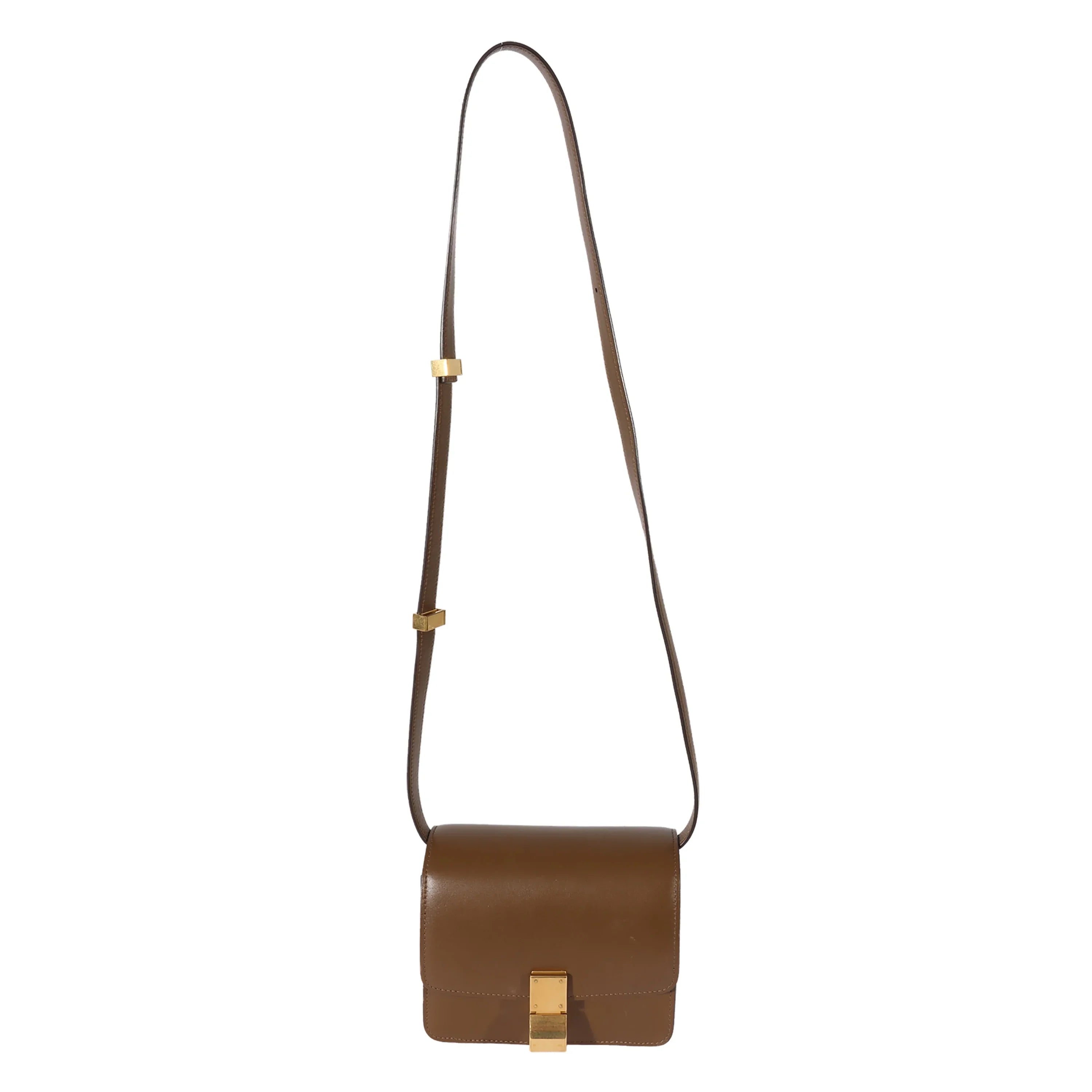 Celine Brown Smooth Leather Small Box Bag Pre-Owned