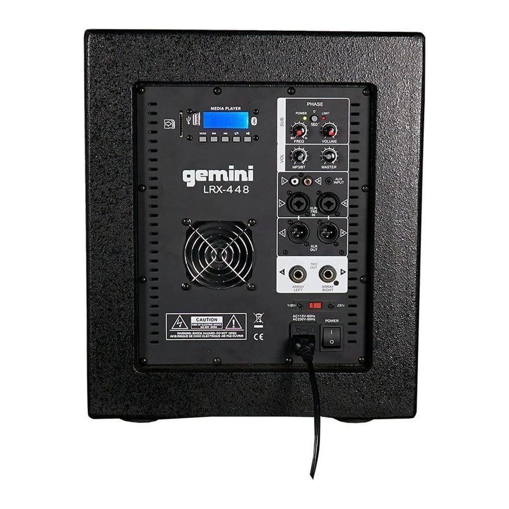 Gemini  12"subwoofer,usb And Bt Playback
