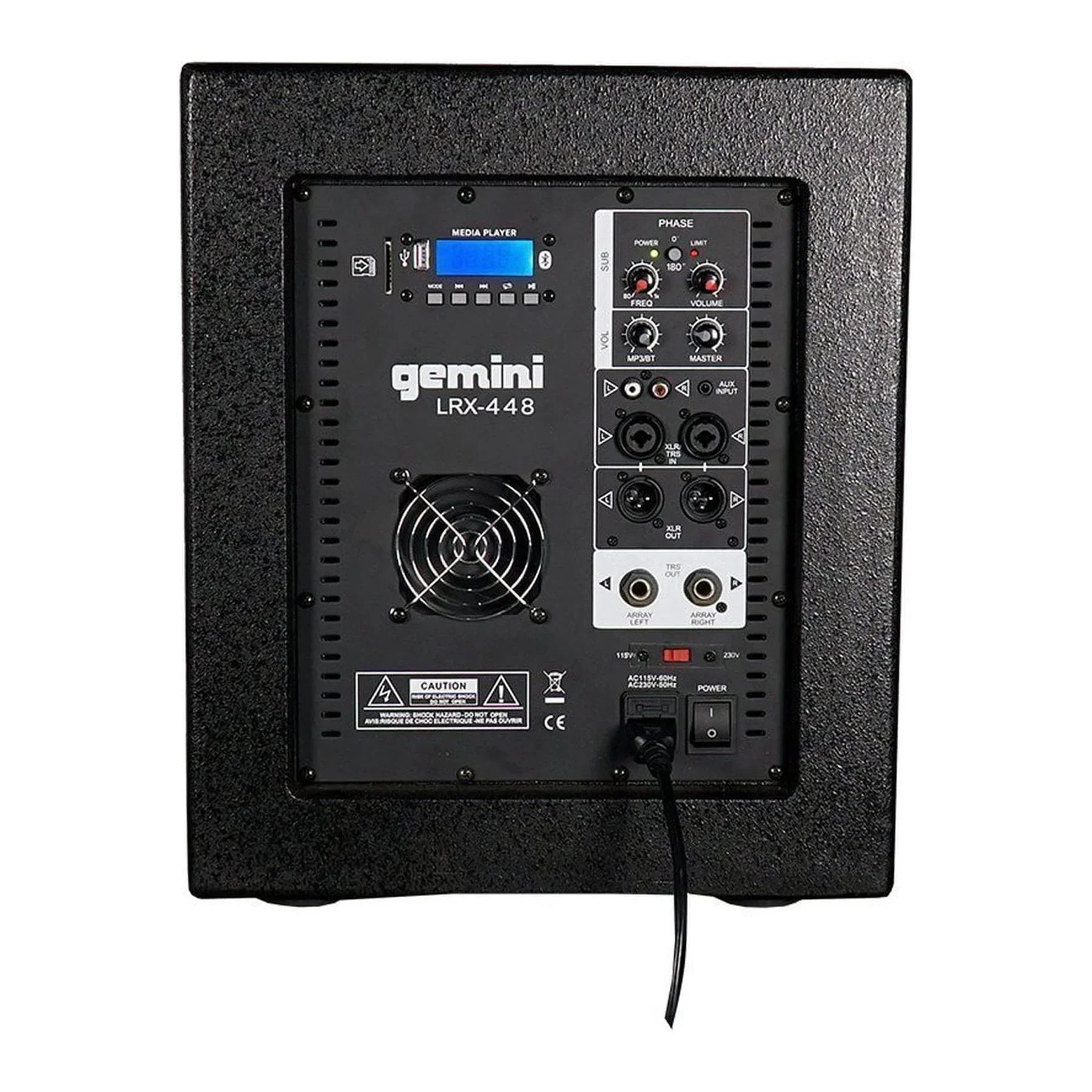 Gemini  12"subwoofer,usb And Bt Playback