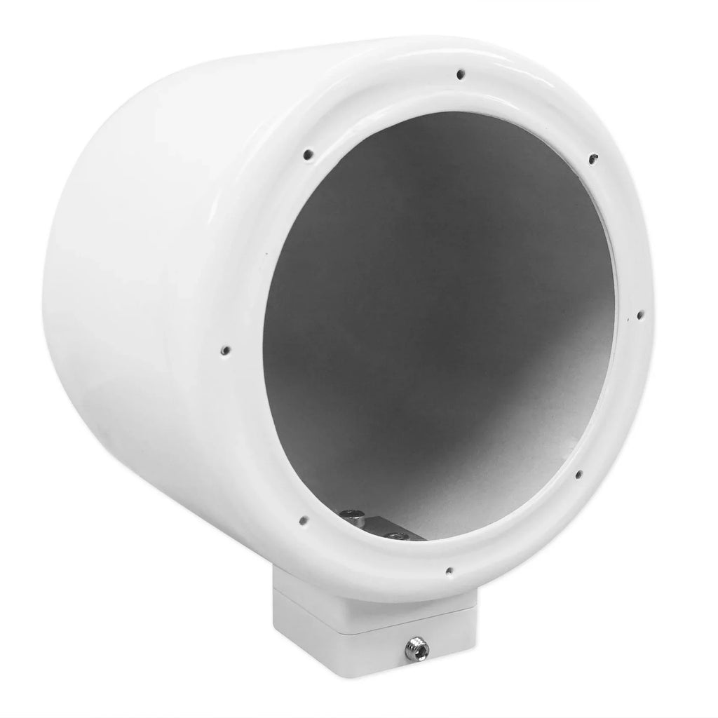 2) Rockville  5.25" 360° Swivel White Aluminum Surface Mount Speaker Pods
