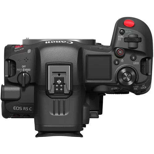 Canon    Mirrorless Cinema Camera (Body Only) and Mount Adapter -  Bundle + Deluxe Accessories Like Pro Microphone, High Power , 4-Pack Photo Editing Software and More