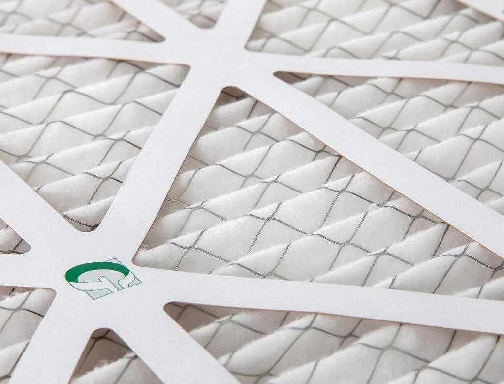 12 Pack of 14x14x1  10 Pleated Air Filters by Glasfloss. Actual Size: 13-1/2 x 13-1/2 x 7/8