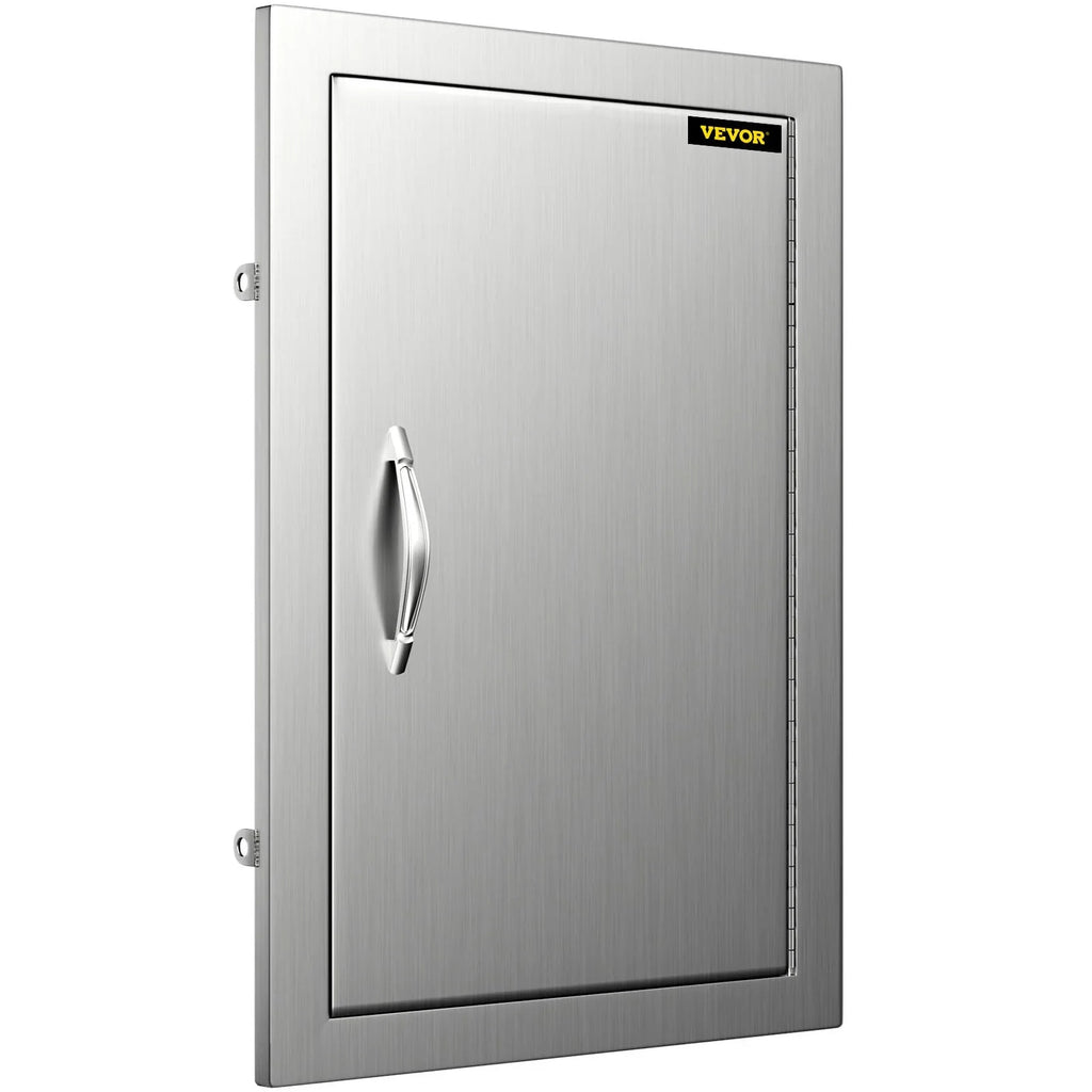 14x20 Inch Vertical Stainless Steel  Access Door - Ideal for Outdoor Kitchen,  Island, and Grill Station