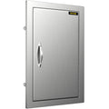 14x20 Inch Vertical Stainless Steel  Access Door - Ideal for Outdoor Kitchen,  Island, and Grill Station