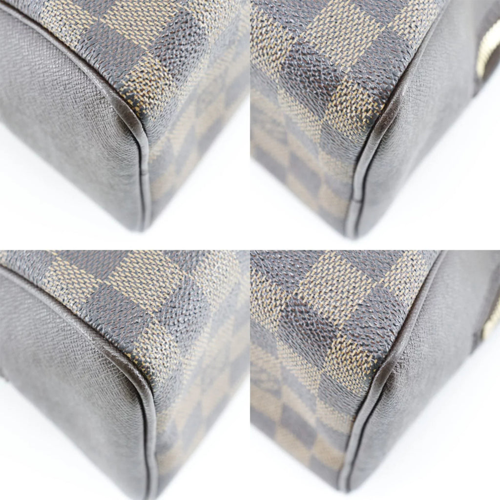 Pre-Owned   Louis Vuitton Brera Handbag  Damier Canvas Brown  Women's (Good)