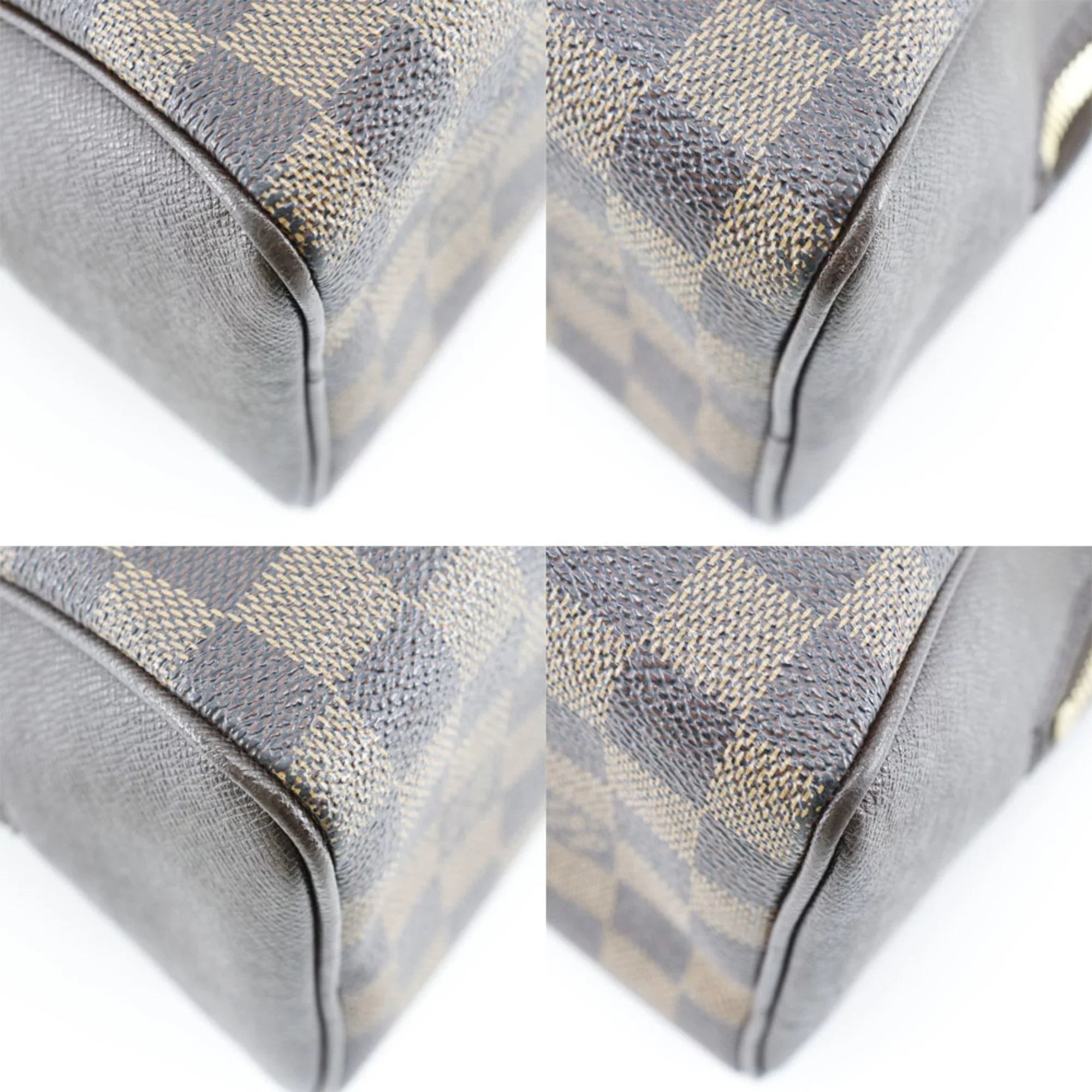 Pre-Owned   Louis Vuitton Brera Handbag  Damier Canvas Brown  Women's (Good)