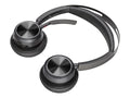 Poly Voyager Focus 2 - Headset  - Siri, Google Assistant - Stereo -  Type  - Wired/Wireless - Bluetooth - 164 ft - 20 Hz - 20 kHz - On-ear, Over-the-head - Binaural - Ear-cup -  Tech...