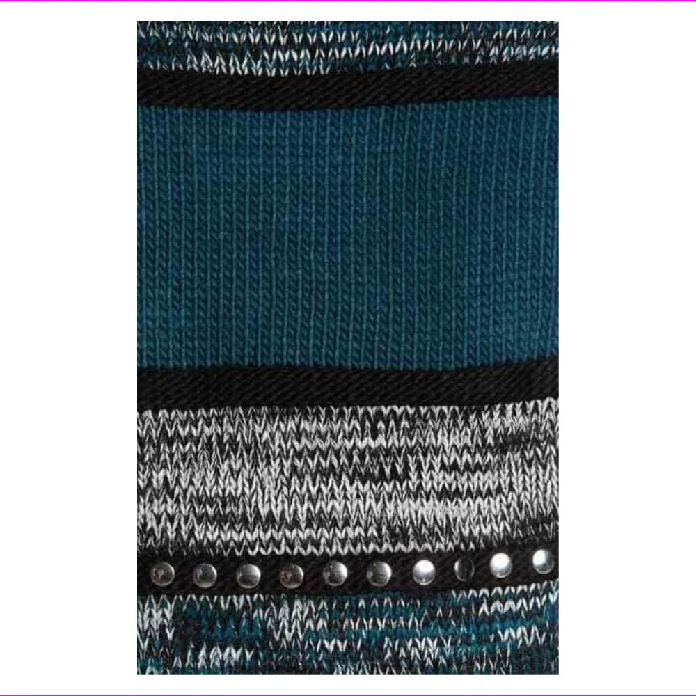 Michael Kors, Stripe Print Embellished Stud Fringe Wrap Scarf,  ,Size