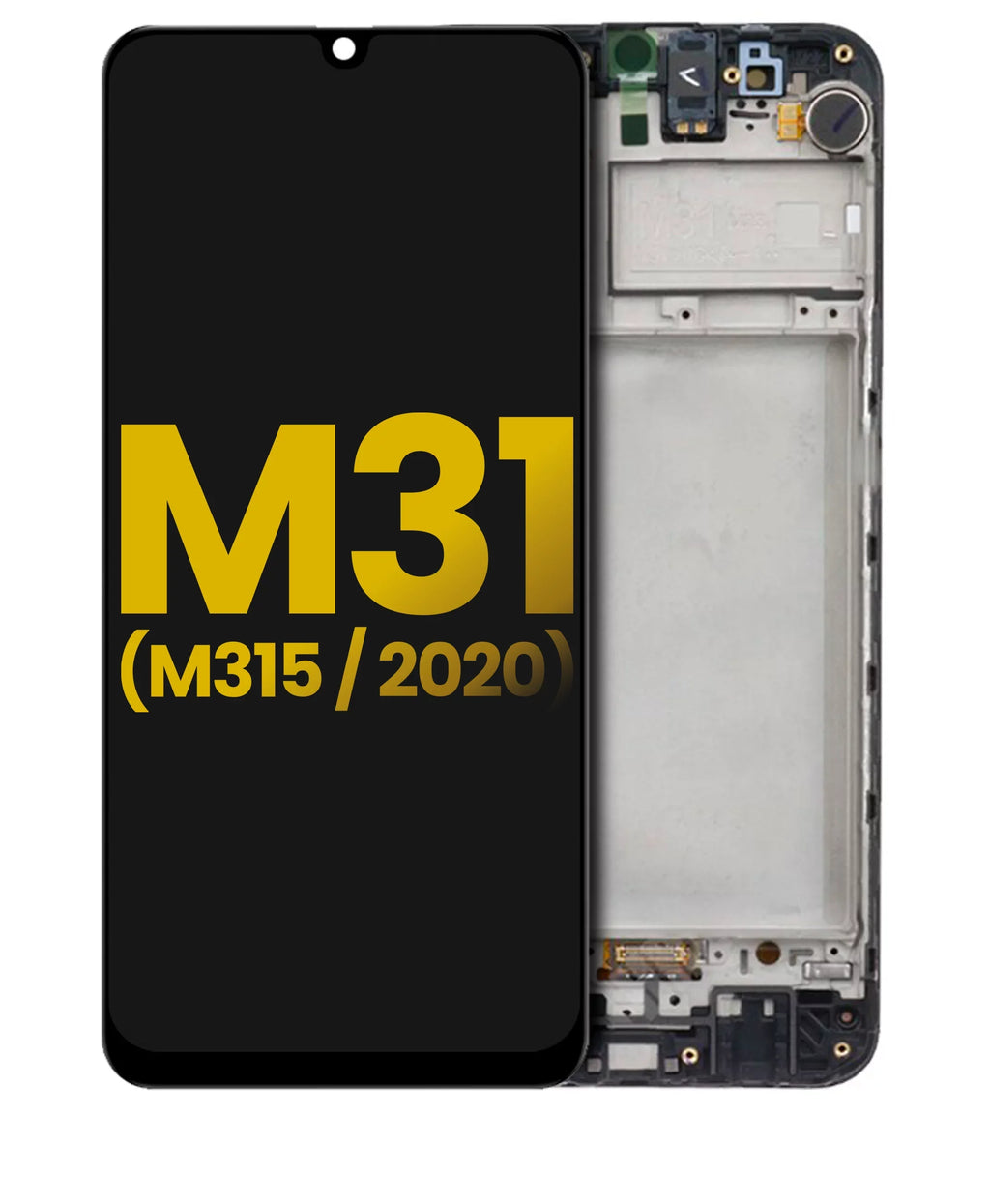Replacement  Assembly With Frame For Samsung Galaxy  ( / 2020) (Black) (Premium)