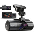 Vantrue  3 Channel 4K Dash Cam, 4K+1080P Front and Rear, 1440P+1440P Front and Inside, 1440P+1440P+1080P Three Way Triple Car Camera,  Night Vision, 24 Hours Parking Mode, Support 512GB Max