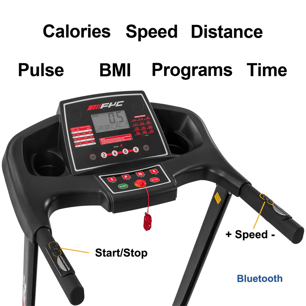 Anself  Folding Treadmill for Home - 330  Weight Capacity Running Machine with Incline/, 3.5HP 16KM/ Max Speed Foldable Electric Treadmill Easily Assembly, Home Gym Workout Exercise