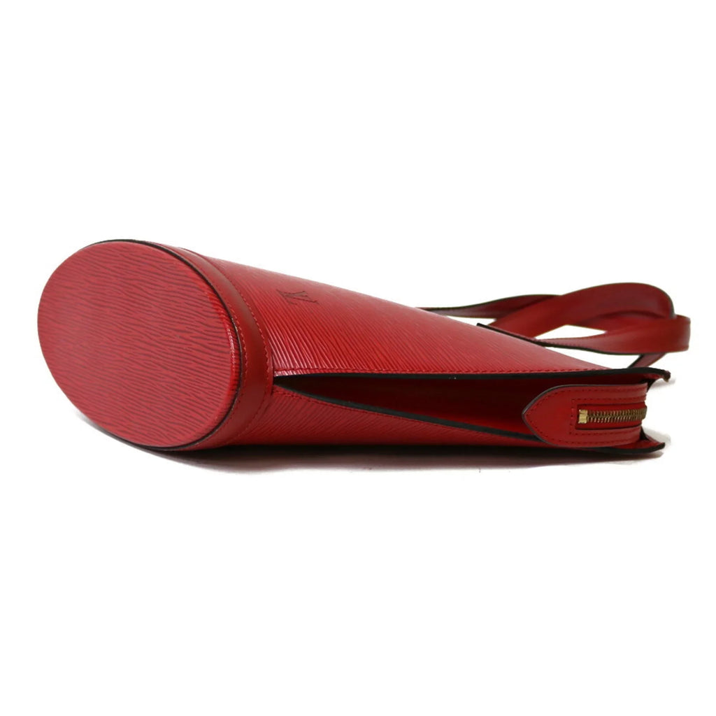 Pre-Owned   Louis Vuitton Handbag Epi Sun Jack  Red Castilean Ladies Leather (Fair)