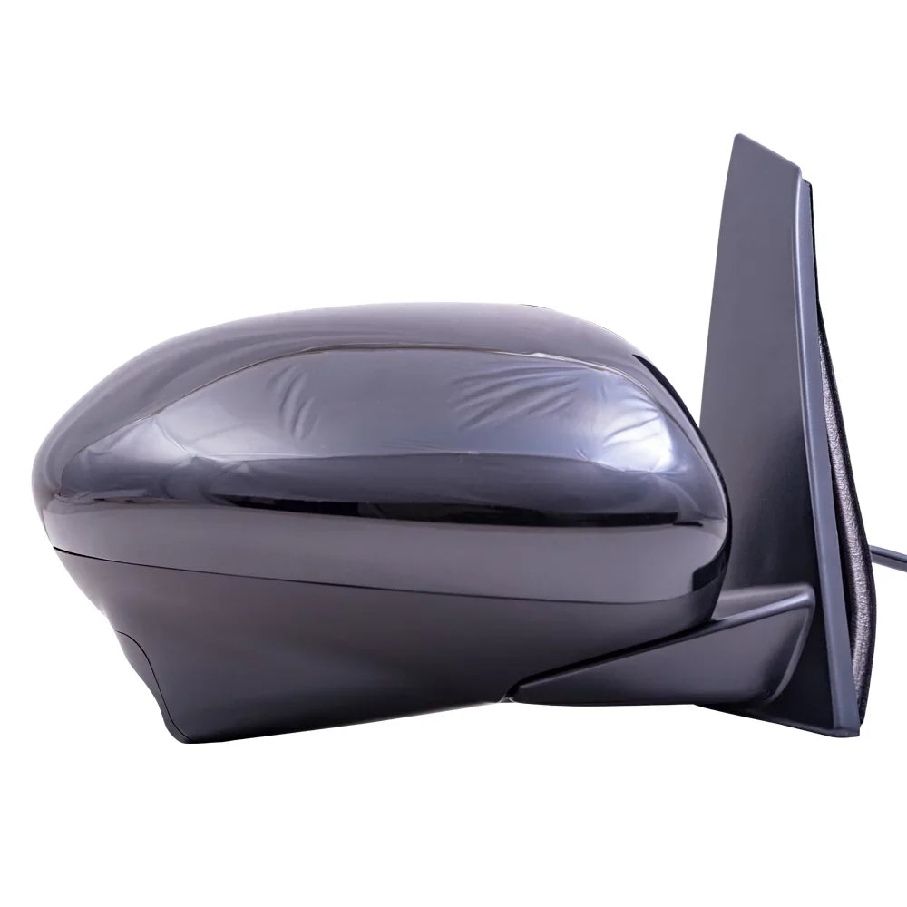 Brock Aftermarket Replacement Passenger Right Power Mirror With Heat-Camera Without Signal-Memory Paint To Match Black Compatible With 2014-2017 Honda Odyssey /-