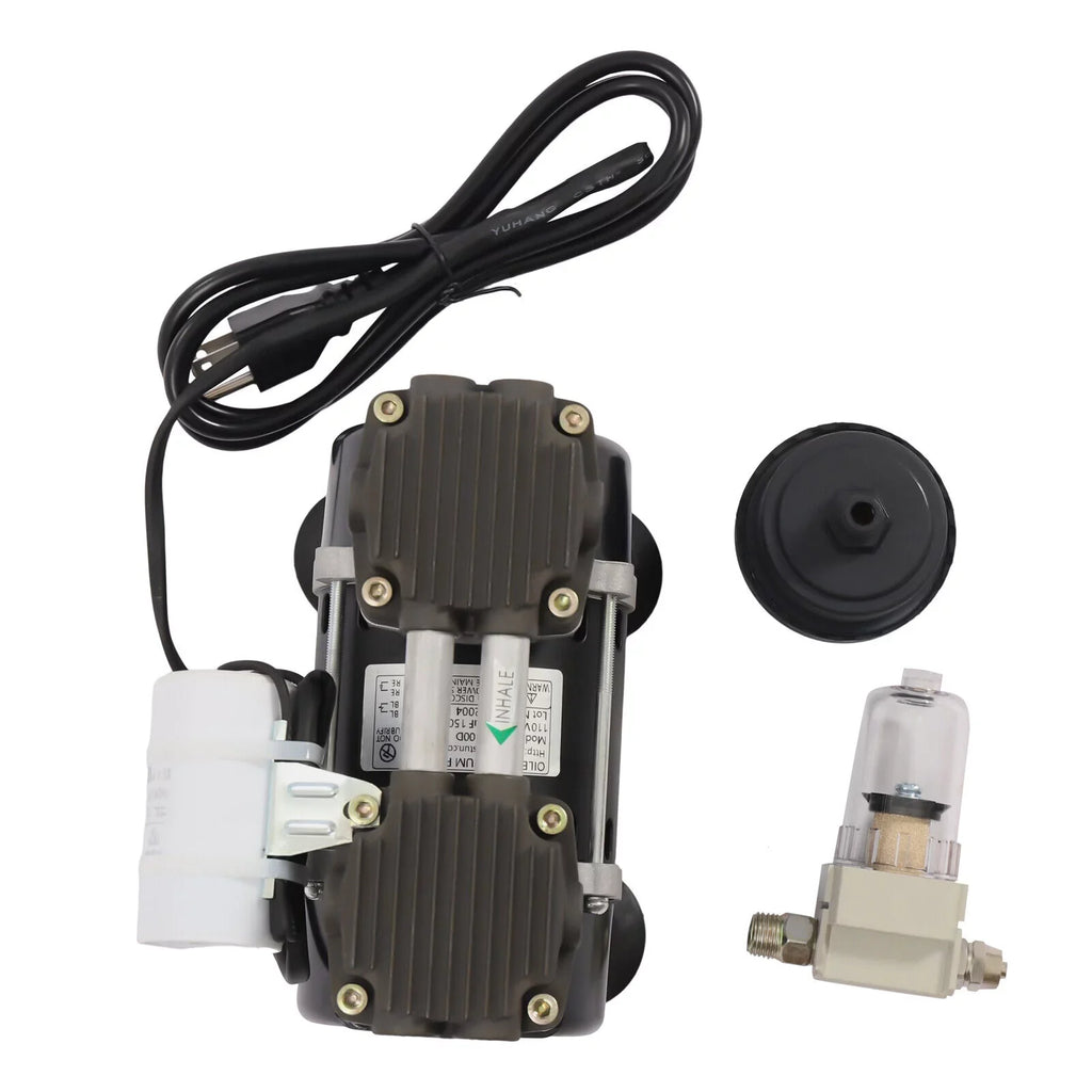 95Kpa Industrial Oilless Vacuum Pump 100W Oil Free Vacuum Pump with Air Filter