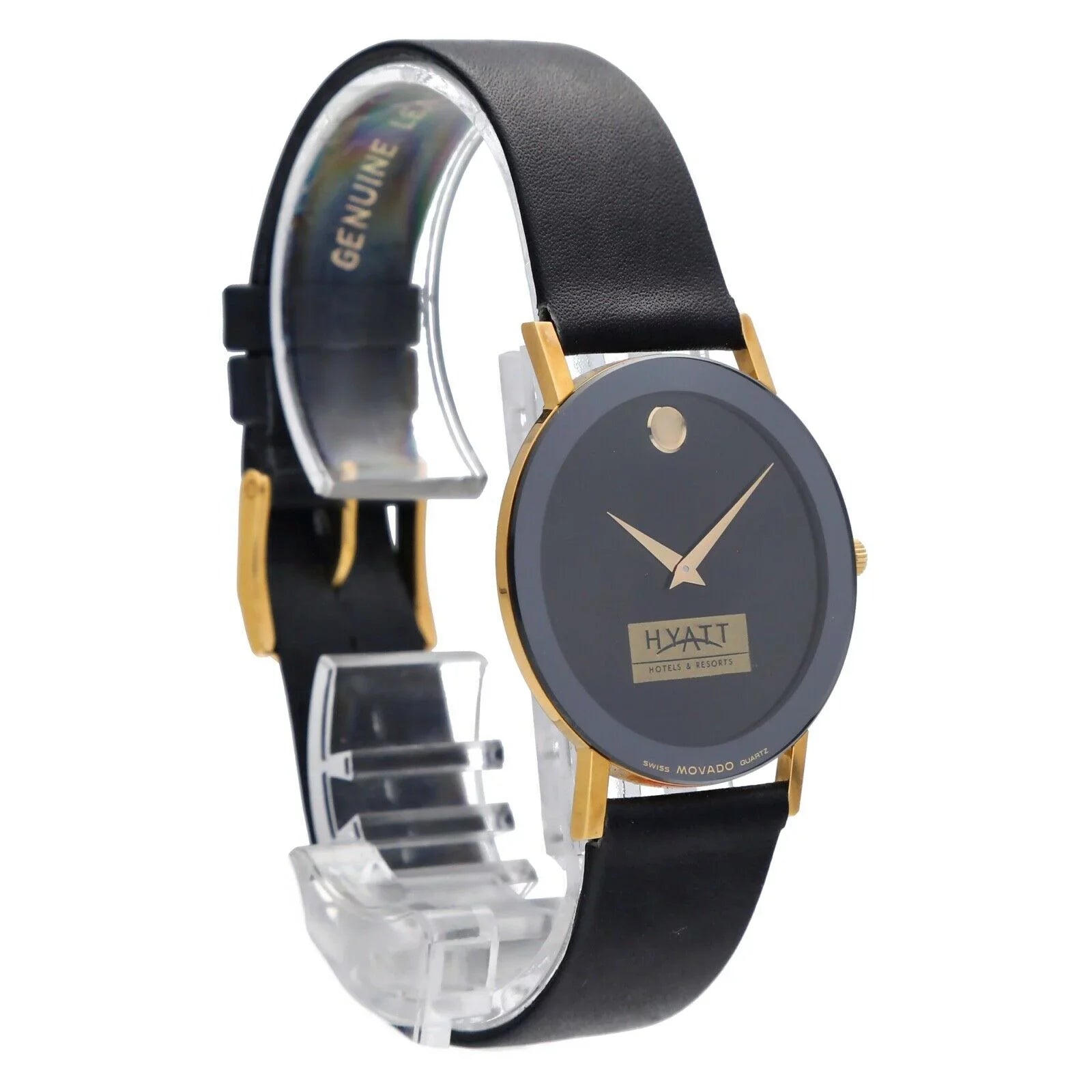 Movado 87.40.882L Museum Hyatt Ultra-Thin 30mm Leather Quartz Wrist Watch