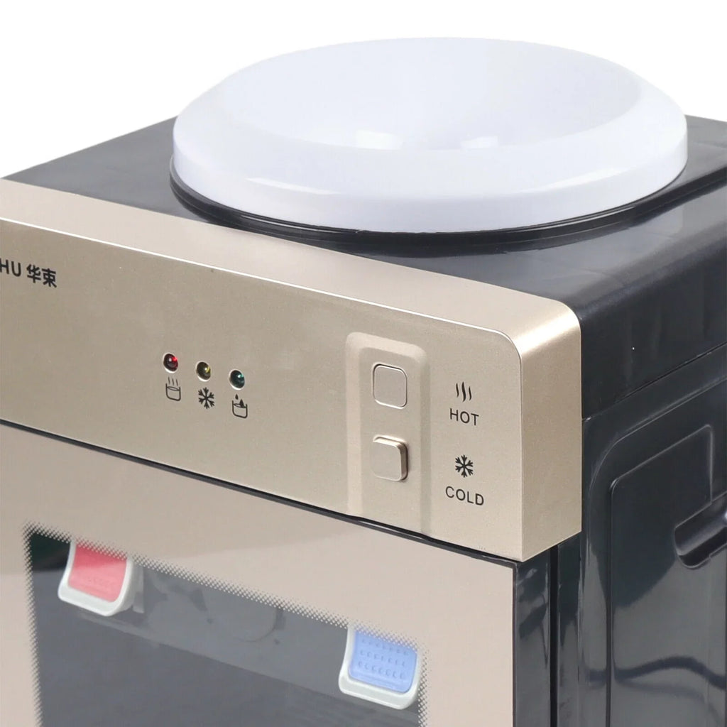 5 Gallon Electric Hot Cold Water Dispenser Top Loading Stainless Steel for Home Office