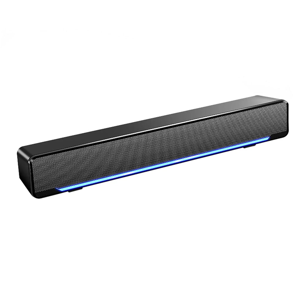 Andoer -196  Wired Computer Speaker Bar Stereo Subwoofer Powerful  Player Bass Surround Sound Box 3.5mm Audio Input for  Laptop Smartphone Tablet