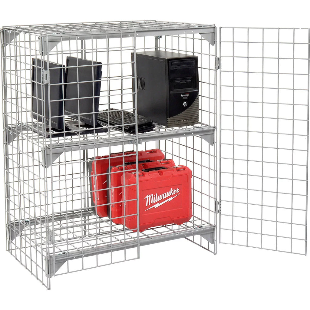Global 184083 36 x 24 x 36 in. Wire Mesh Security Cage - Ventilated Locker