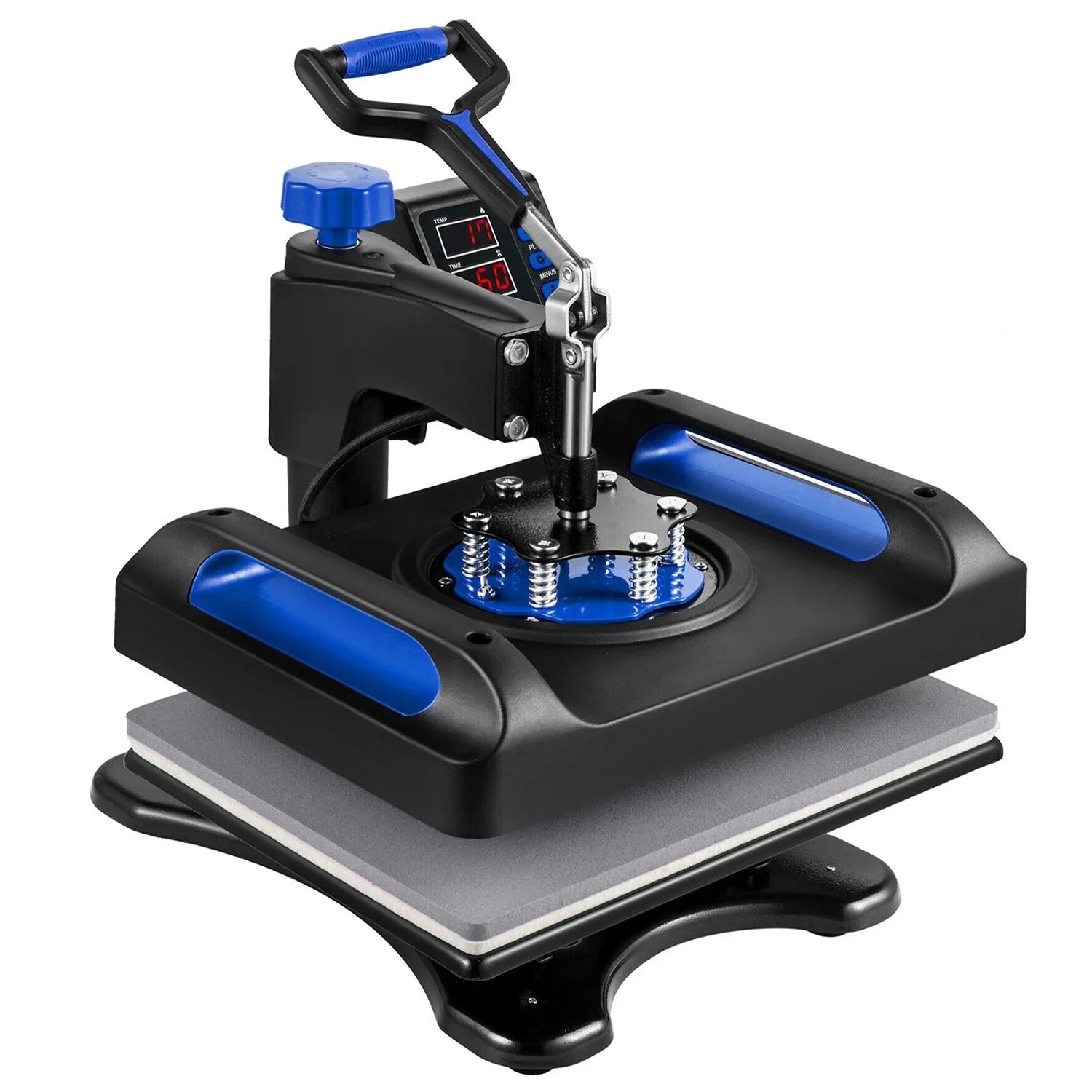 Blue Heat Press Machine 975W, 15 x 15 Inches Sublimation Transfer Printer, Digital Precise  Control Printing, 360 Swing Away Vinyl Transfer Printer for -Shirts, Canvas Bag, Pillow, Banner
