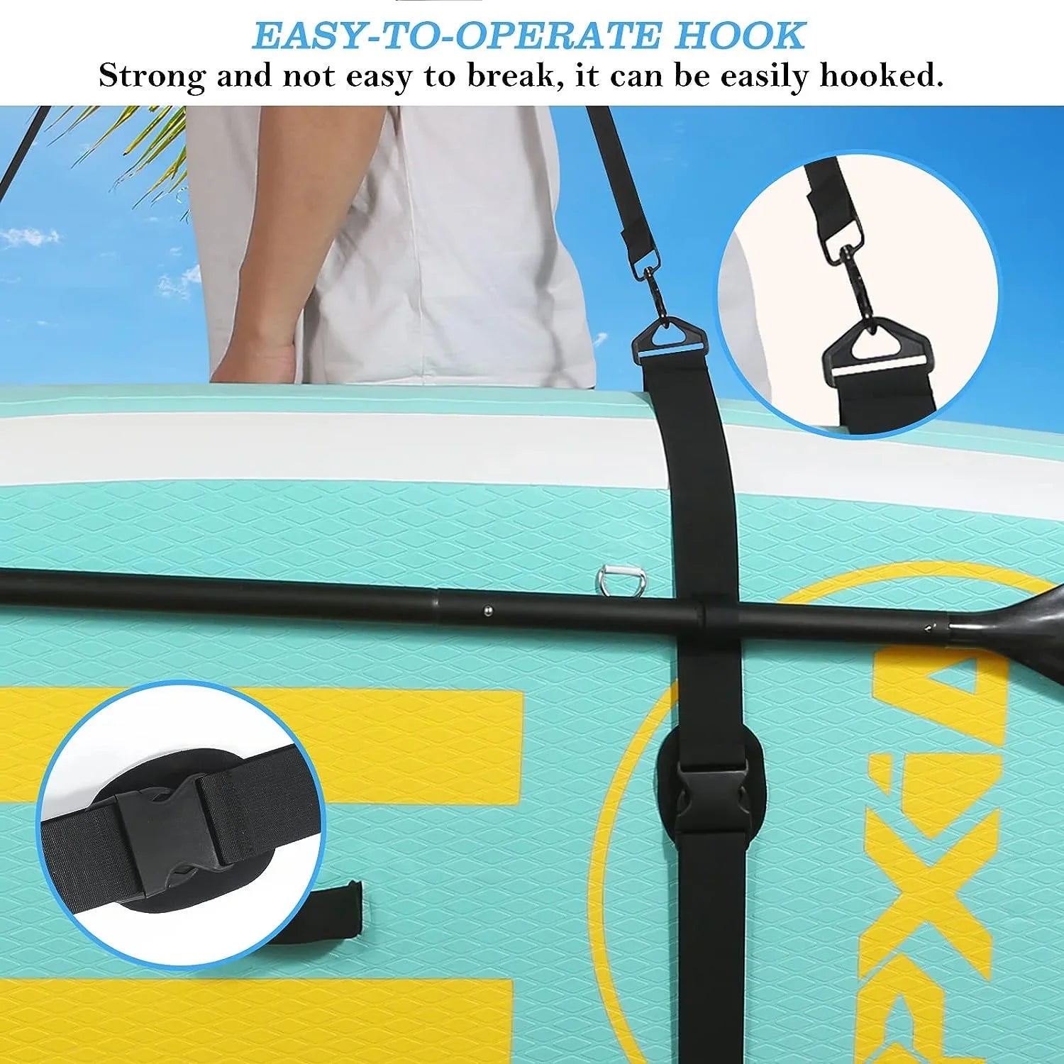 Paddle Board Carry Strap, Adjustable  Carrying Strap Boards, Paddle Board Accessories for Women and Men for Paddleboards, Surfboards, Longboards, Canoe and Kayaks
