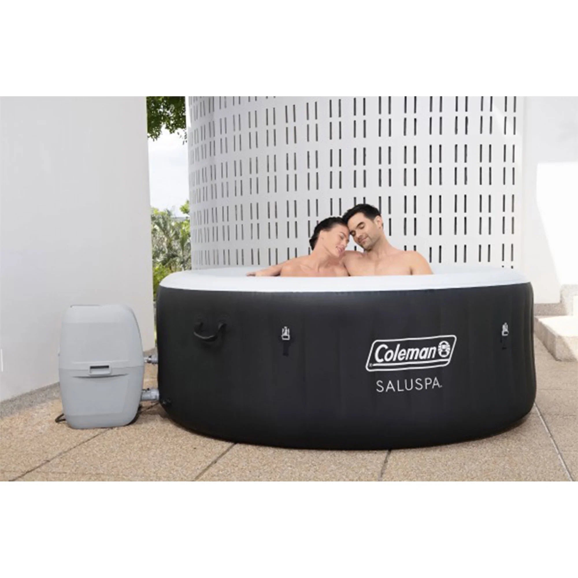 Coleman SaluSpa AirJet Hot Tub w/Bestway 4 SaluSpa Seat & 2 Headrest Pillow