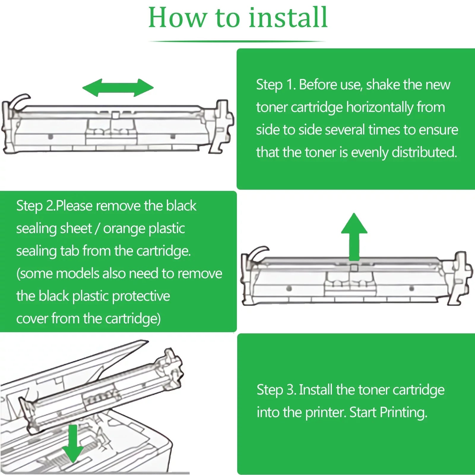 4 Pack Compatible Samsung -  Black Toner Cartridge Replacement for - - - Xpress    Laser Printer