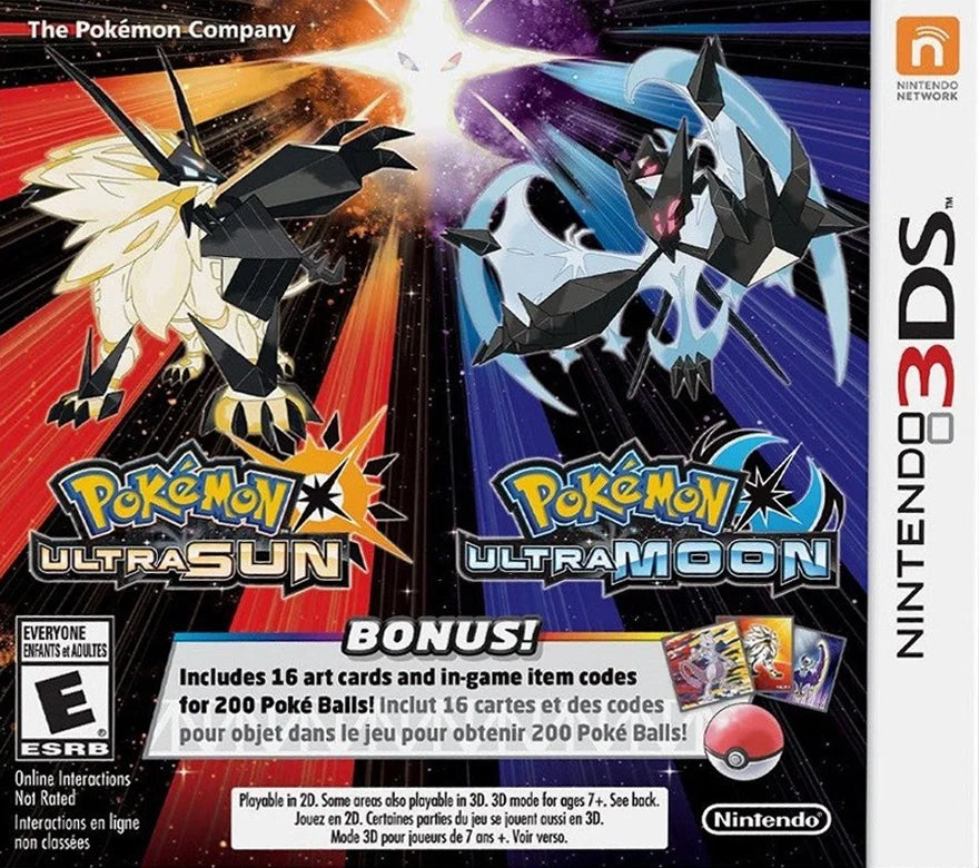 Pokemon Ultra Sun and Ultra Moon Steelbook Dual Pack - Nintendo 3DS