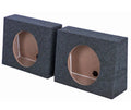 QPower  Single 10" Sealed Car Audio Subwoofer Sub Box Enclosures (2 Pack)