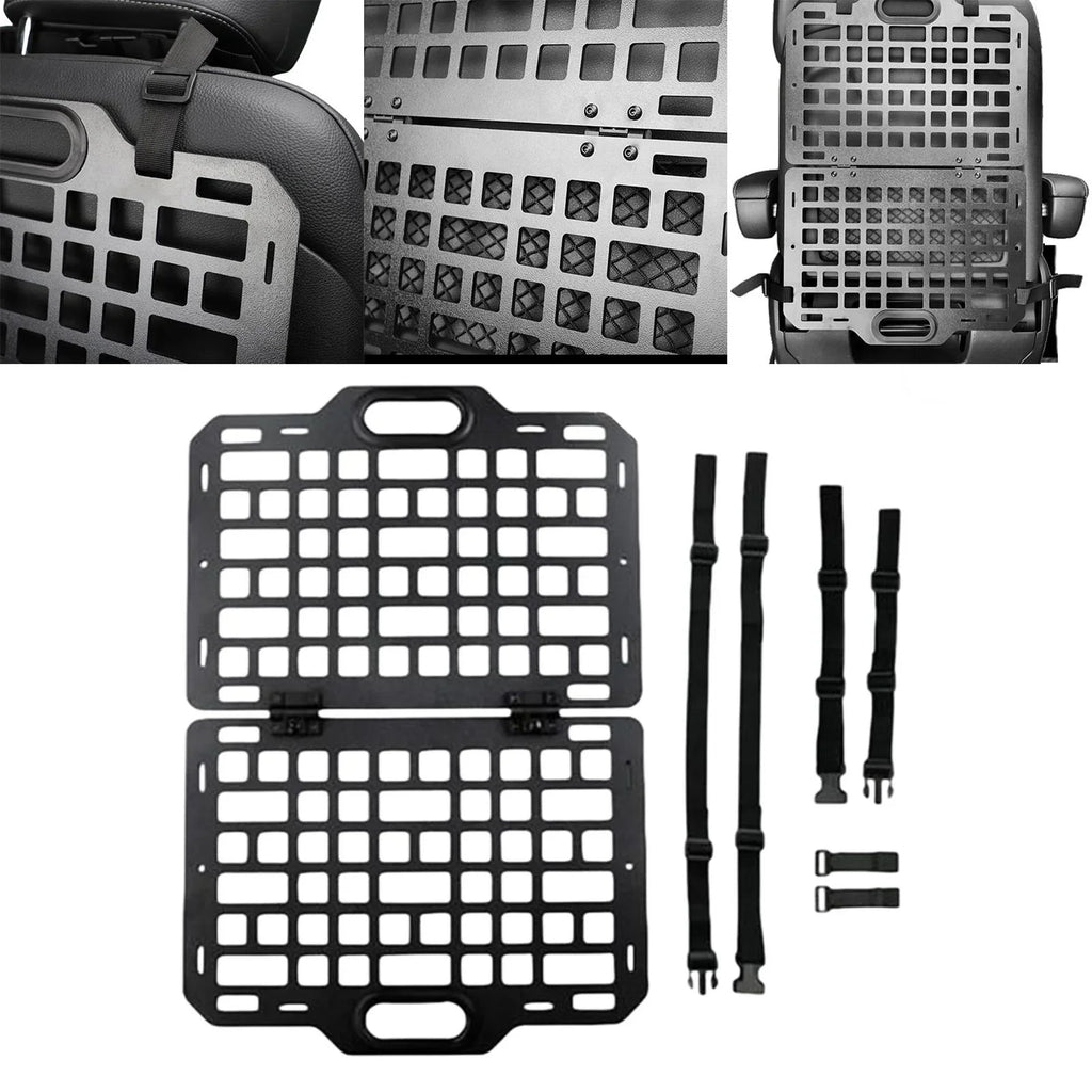 Auto Seat Back Organizer Modular Storage Molle Panel Car Seatback Hanging Plate Auto Seat Panel for Automotive Truck Parts