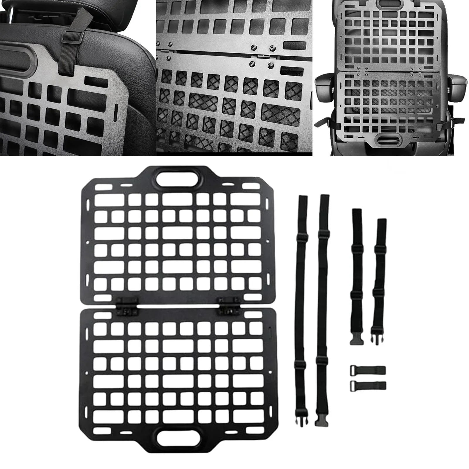 Auto Seat Back Organizer Modular Storage Molle Panel Car Seatback Hanging Plate Auto Seat Panel for Automotive Truck Parts