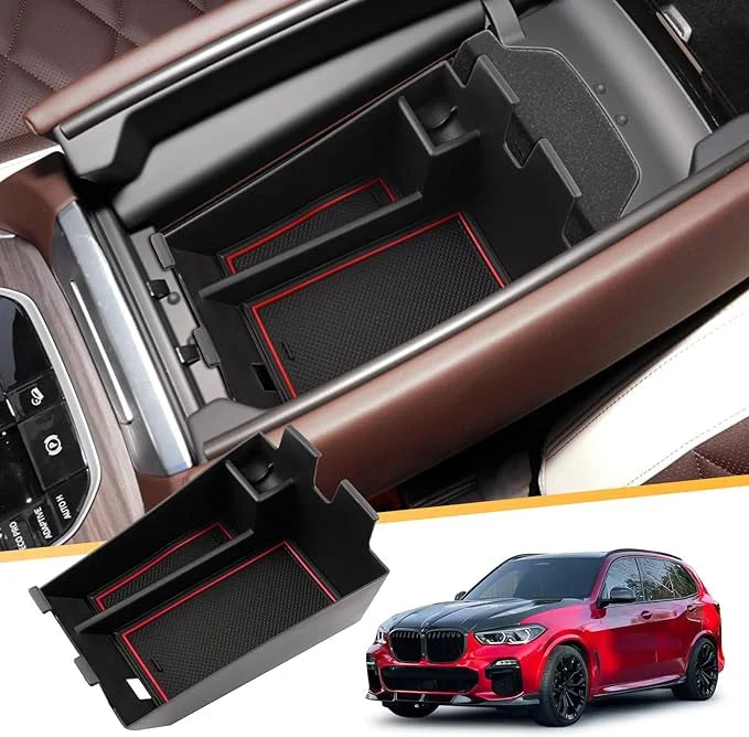 Center Console Organizer for 2019 2020 2021 2022+        Armrest Center Console Organizer Tray Accessories with Coin Sunglasses Holder Secondary Insert Storage Box for