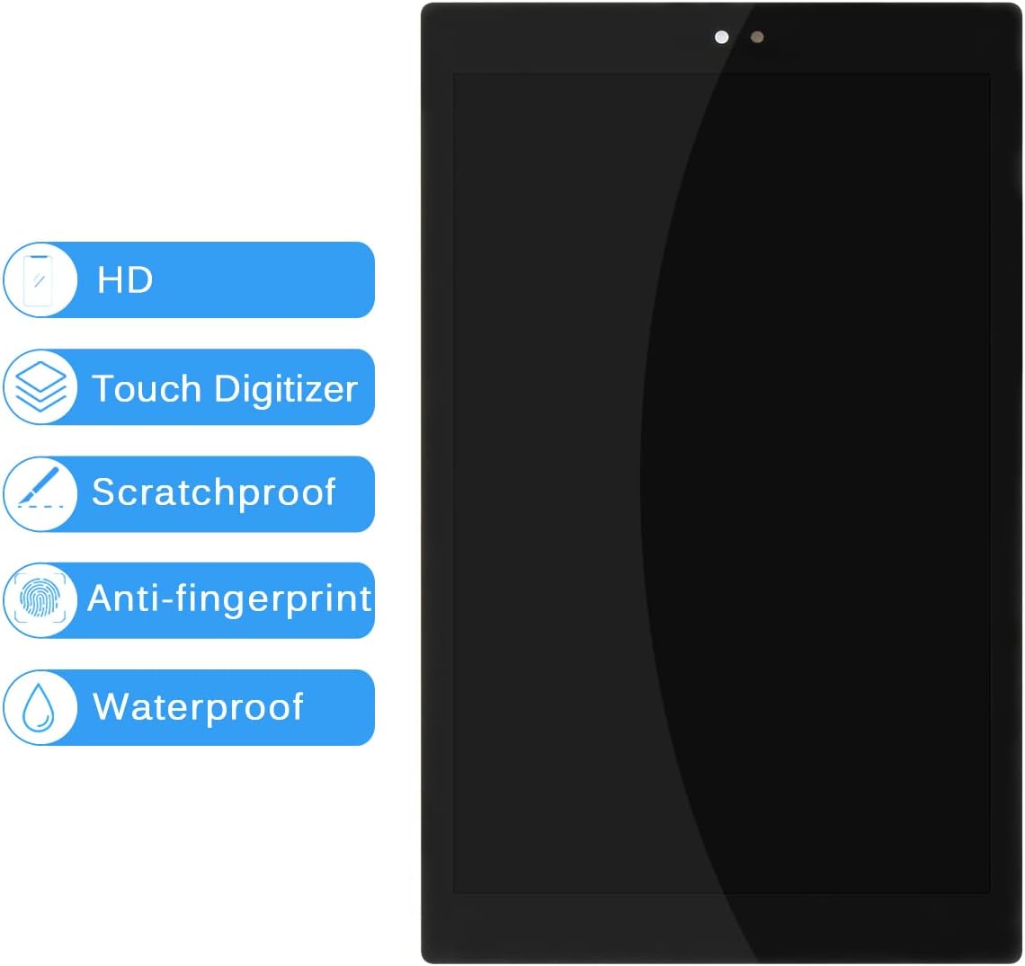 Screen Replacement for Amazon Kindle Fire  10 7th Gen  2017 Version 10.1  Display Touch Screen Digitizer Assembly with Tools