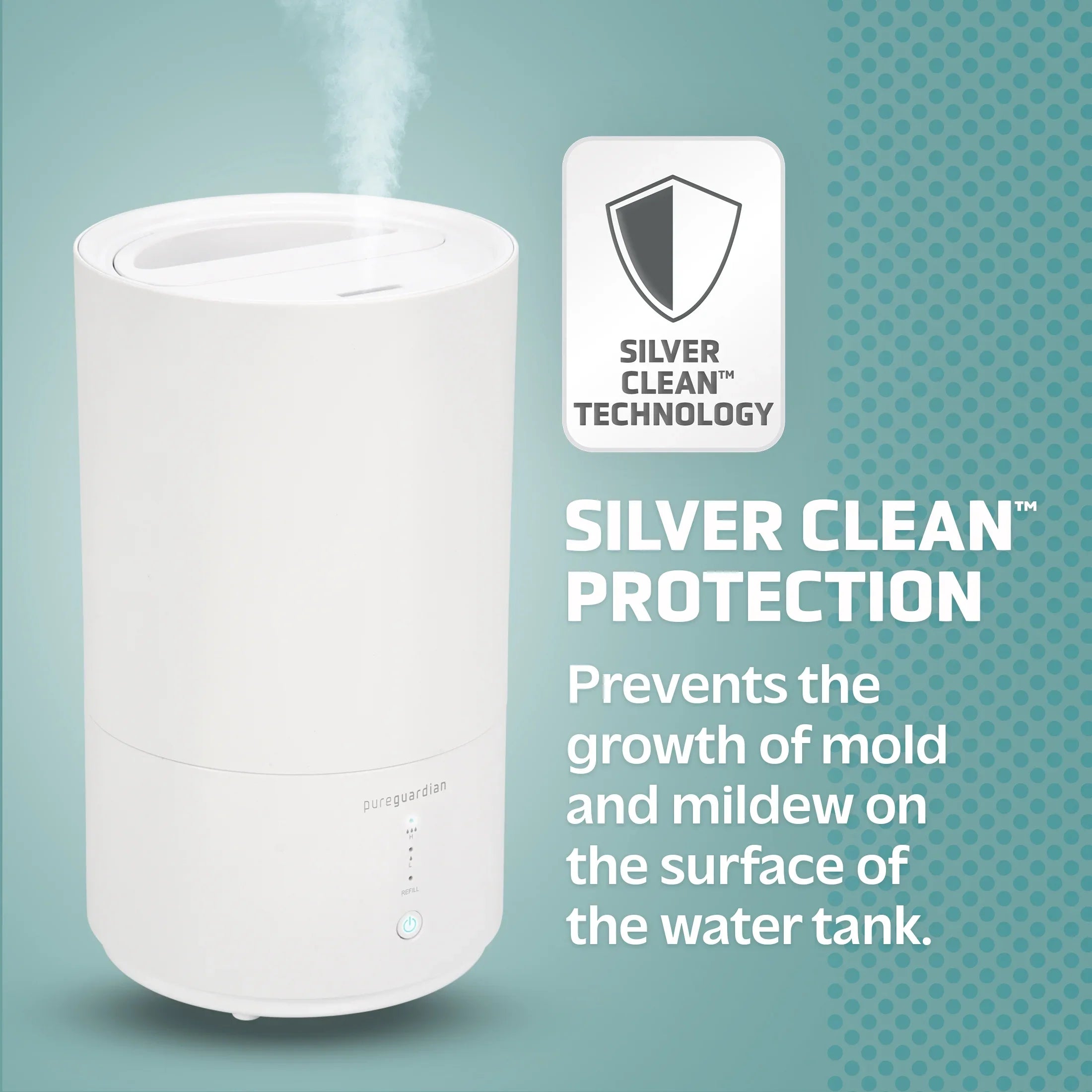 Pure Guardian 30-Hour 0.80 Gal. Cool Mist Ultrasonic Humidifier with Aroma Tray, 330 Sq. ft.