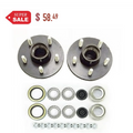 Set of 2 Trailer Idler Hub Kits 5 on 4.5 for 2000 lbs Axle 1-1/16" Bearings - 22016K