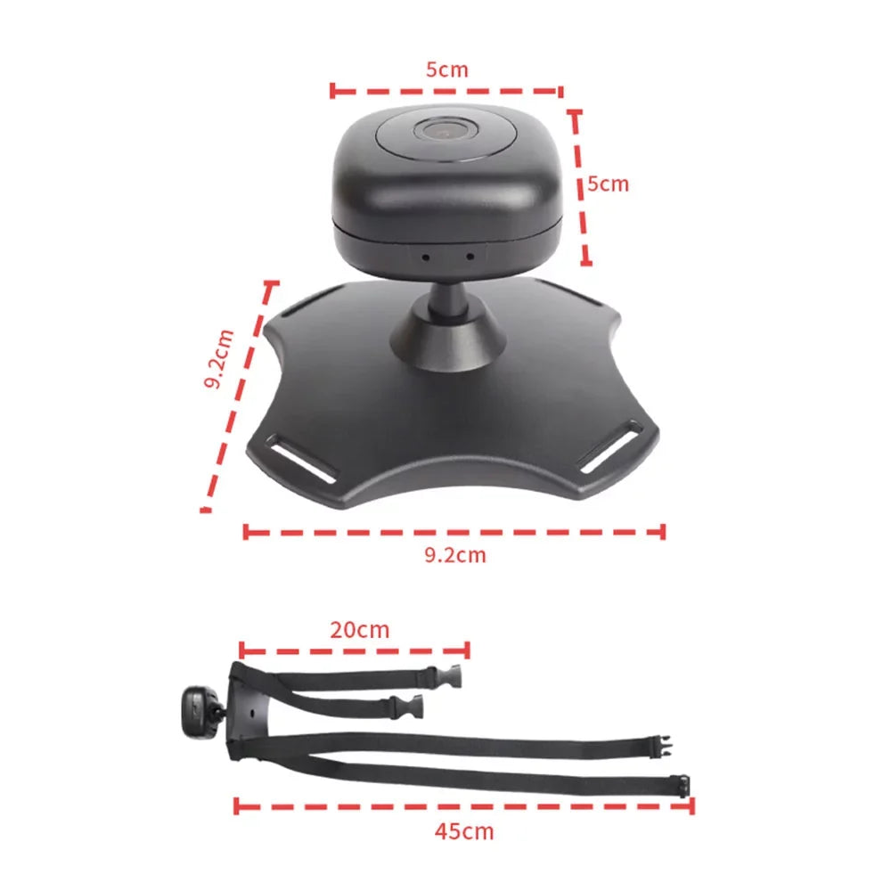 Tomshoo WiFi Baby Car Monitor Camera, 360° Rotation Night Vision  Powered Baby Car Mirror