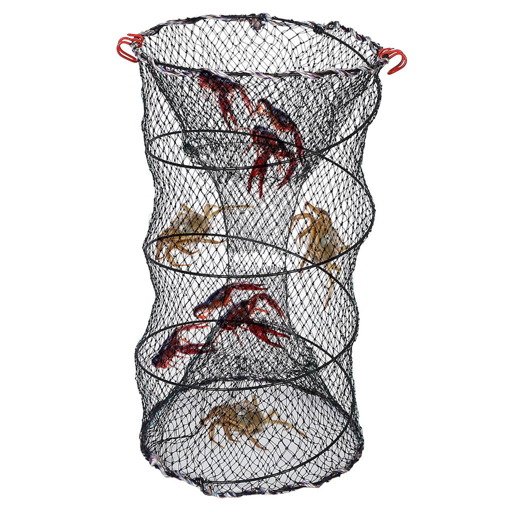 iMounTEK Crab Trap Net Bait Fishing Pot Cage for Shrimp Prawn Crayfish Lobster, 2 Packs, 22x11.8x11.8in