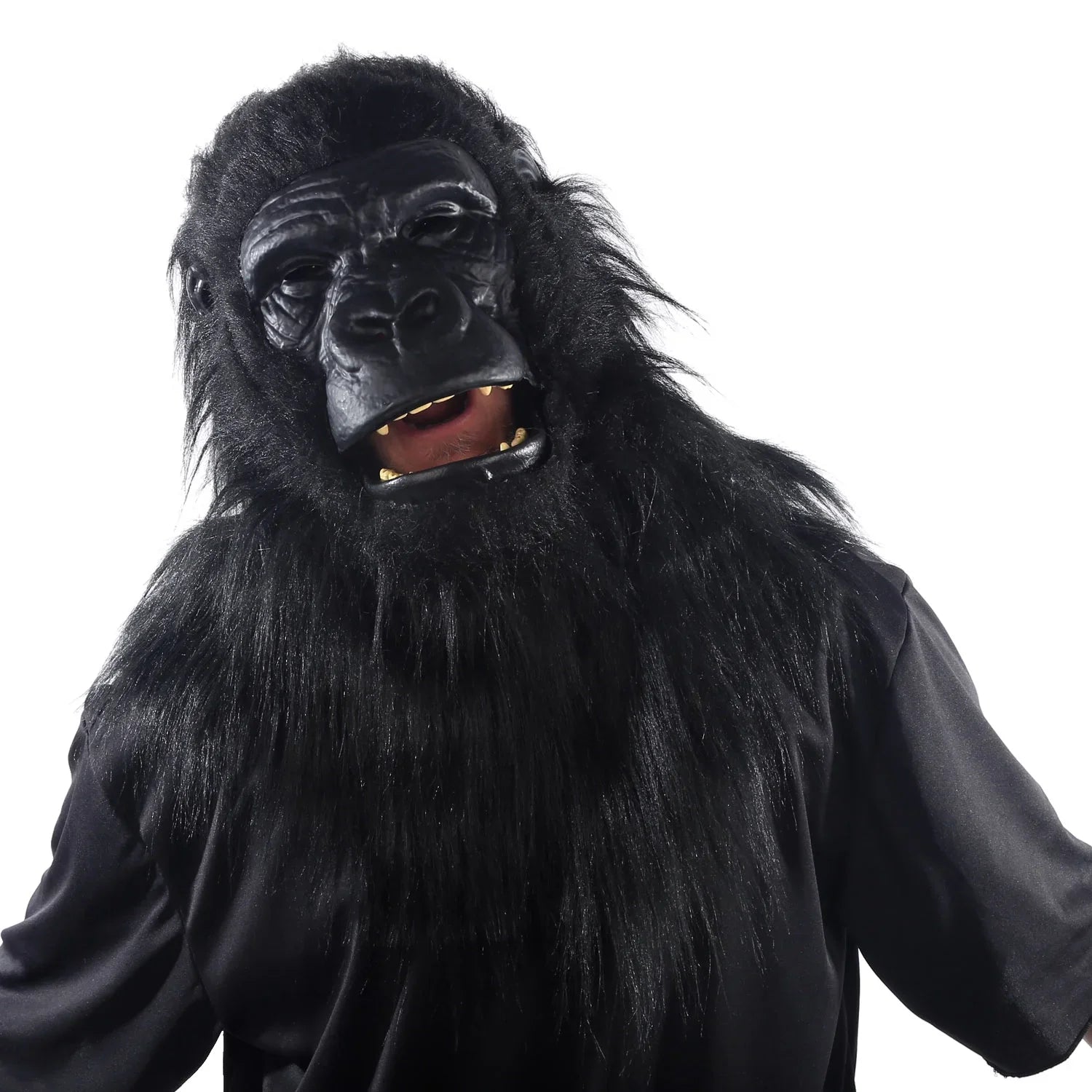 Halloween Adult Jaw-Motion Mask With Fur, Gorilla, Way To Celebrate