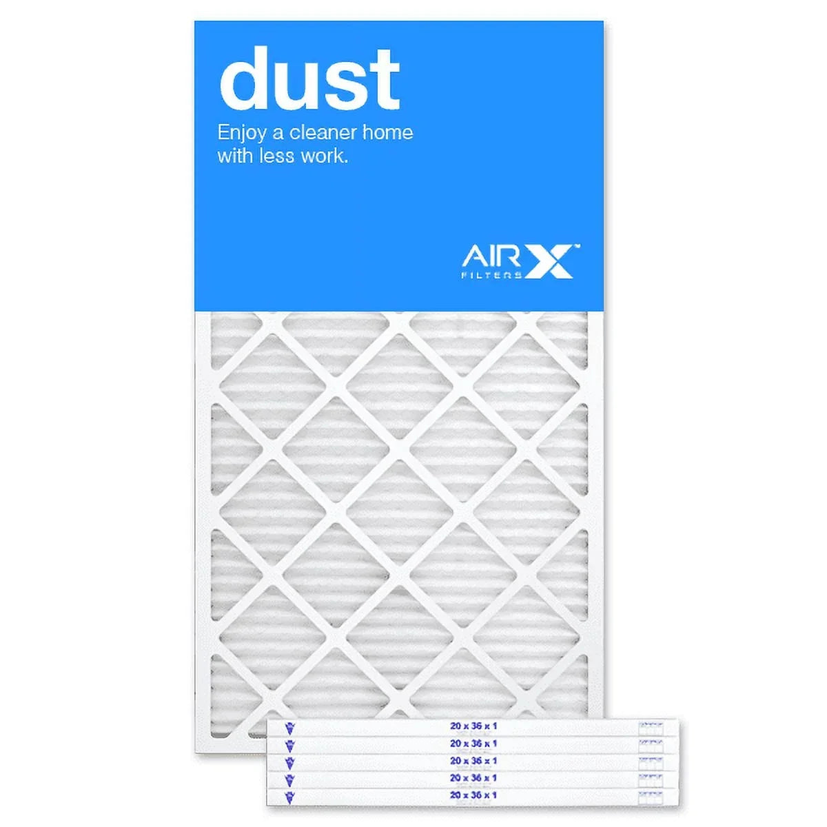 AIRx Filters Dust 20x36x1 Air Filter Replacement  8  Furnace Pleated Filter, 6-Pack