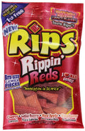 12  : Rips Rippin Reds Licorice Candy 12 Bags of 4 oz