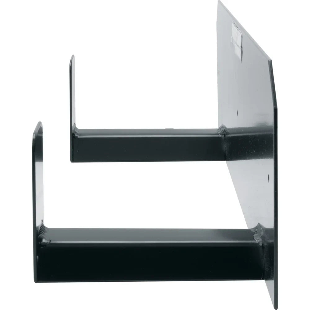 Extreme Max 5001.6142 Dual Helmet Hanger Aluminum Storage Rack Organizer for Enclosed Race Trailer, Shop, Garage, Storage - Black