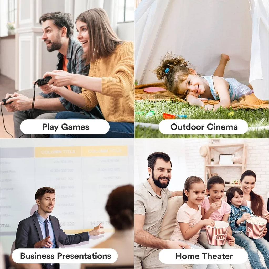 Core Innovations  150"  Home Theater Projector (White)