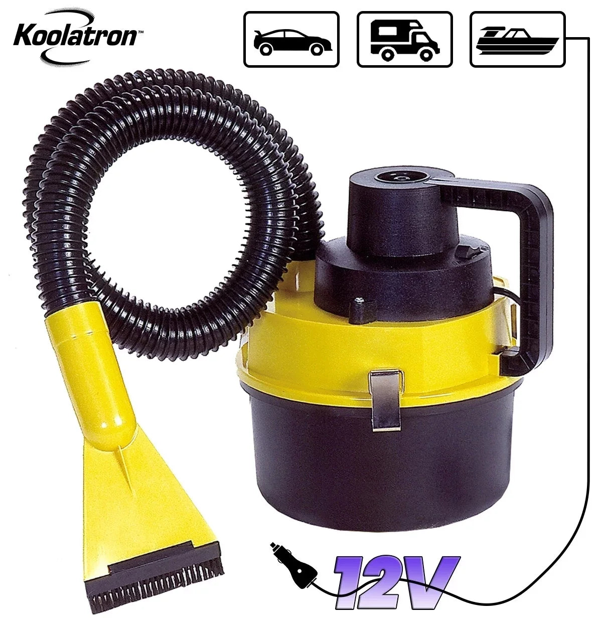 Koolatron 12V Compact Wet/Dry Canister Vacuum with Accessory Kit