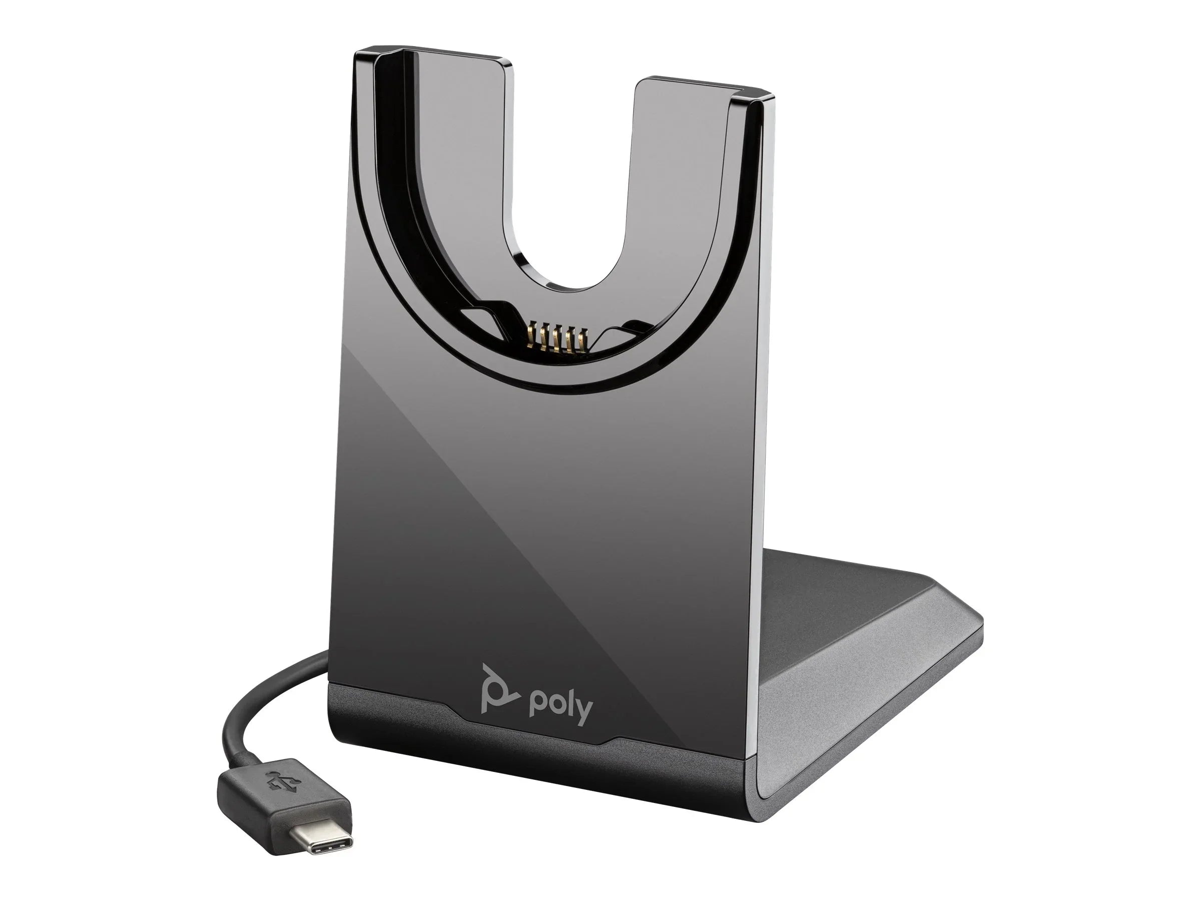 Poly Voyager Focus 2 - Headset  - Siri, Google Assistant - Stereo -  Type  - Wired/Wireless - Bluetooth - 164 ft - 20 Hz - 20 kHz - On-ear, Over-the-head - Binaural - Ear-cup -  Tech...
