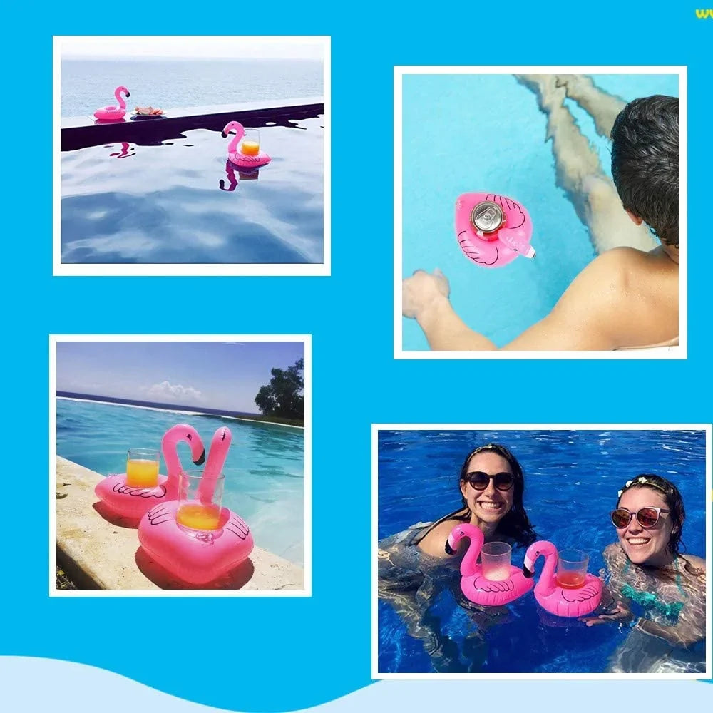 Inflatable Drink Holder Drink Pool Floats Cup Holder Floats Inflatable Floating Coasters Float Coaster for Pool Party Water Fun