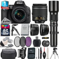 Nikon   Camera + 18-55mm  + 500mm Lens + Filter Kit + 1yr Warranty