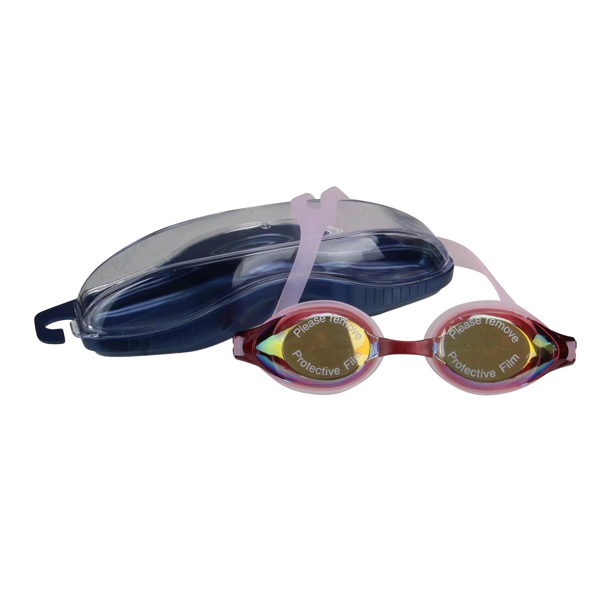 Pool Central 7" Pink Mirrored Competition Swimming Goggles